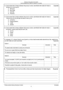 Simularea examenului de Evaluare Națională. Subiectele la proba Limba și Literatură Română. 3 62528438