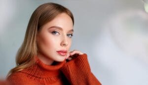 Firefly Makeup for the fall winter season a young woman with Healthy Cheeks with a Touch of Color 5