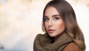 Firefly Makeup for the fall winter season a young woman with No Makeup Makeup 25468