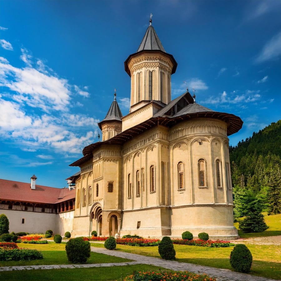 Firefly an illustration about Putna Monastery from Romania 36875