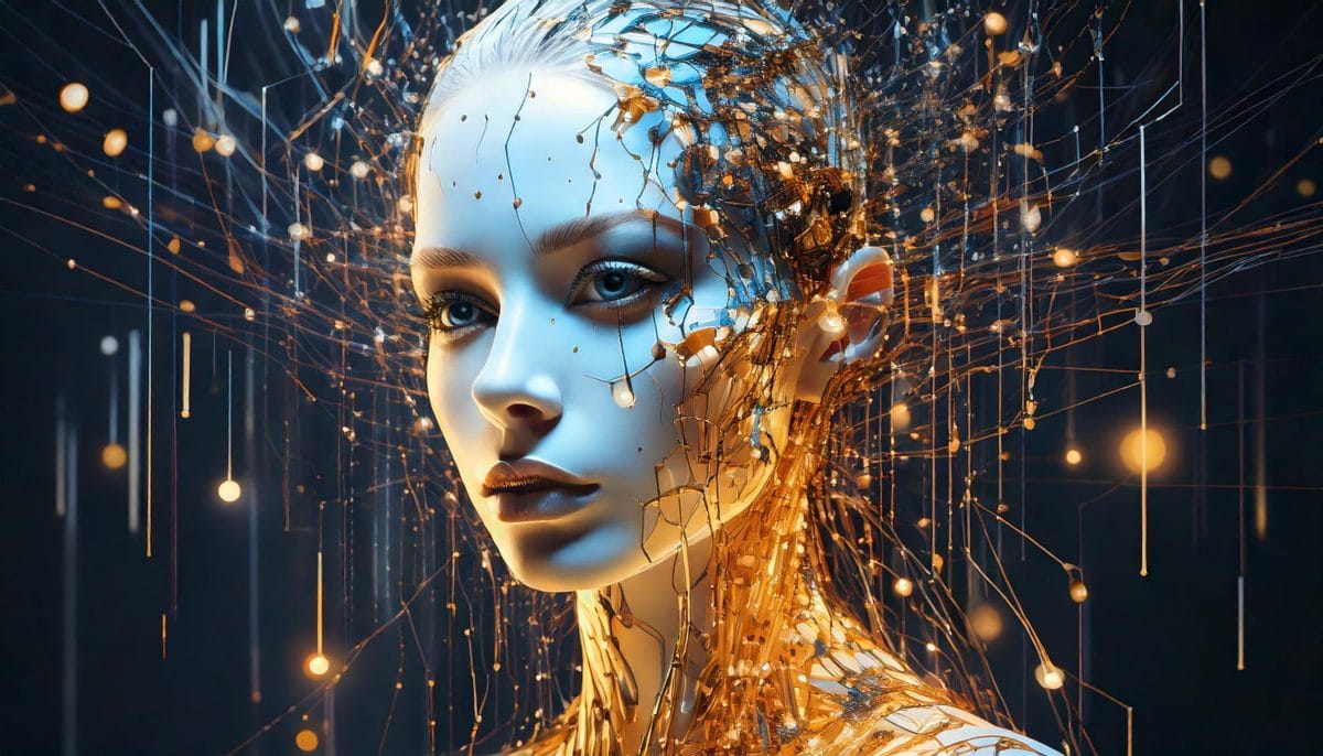 Inteligența Artificială: Aliat sau Inamic al Gândirii Umane? 1 Firefly an image related to the relation between humans and Artificial Intelligence 69391