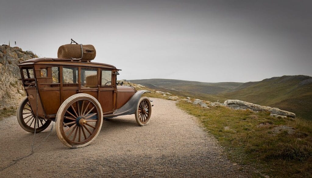 Firefly an image with a very old carfrom 1769 5432