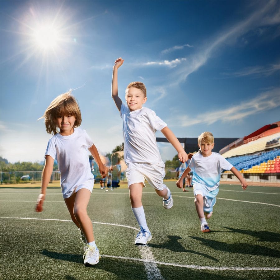 Care este vârsta potrivită pentru ca un copil pentru a face sport? 16 Firefly an image with children doing sport 72549