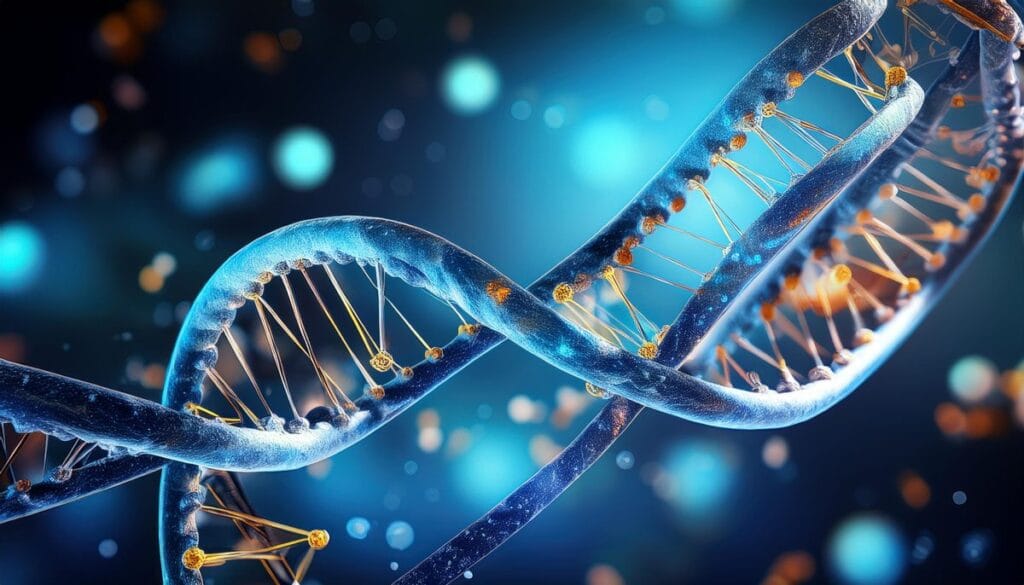 Firefly dna molecule illustration genetics 18790