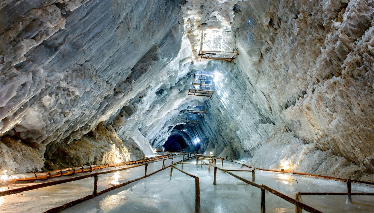 Firefly inside of Turda Salt Mine from Romania 94800