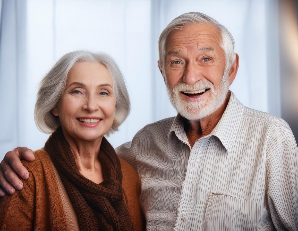 old man and woman