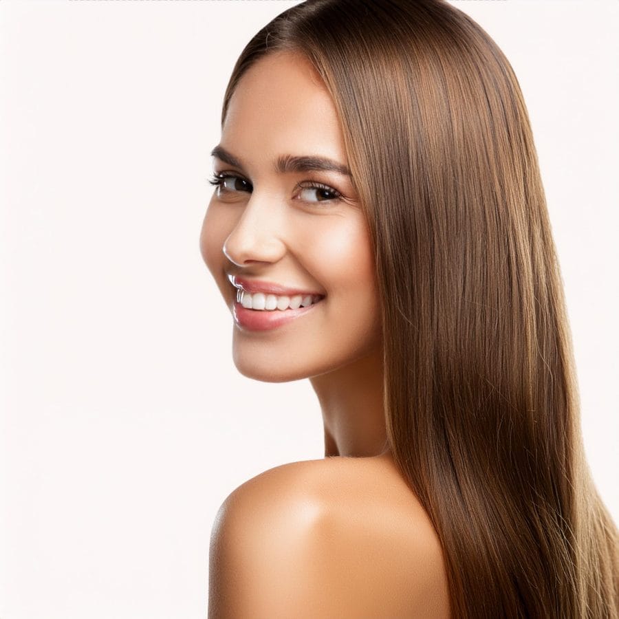 Soluții naturale pentru albirea dinților. Cum îți menții dinții albi și sănătoși? 6 Firefly white teeth healthy and beautiful woman with long shiny hair 98999