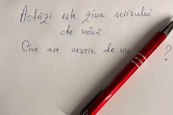 ziua scrisului de mana