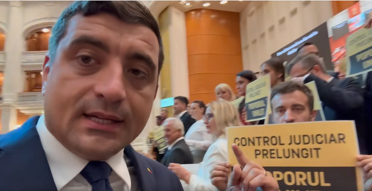George Simion, mesaj în plenul Camerei Deputaților: „Controlul judiciar prelungit pentru Călin Georgescu înseamnă poporul umilit” 9 Screenshot 2025 09 01 181637