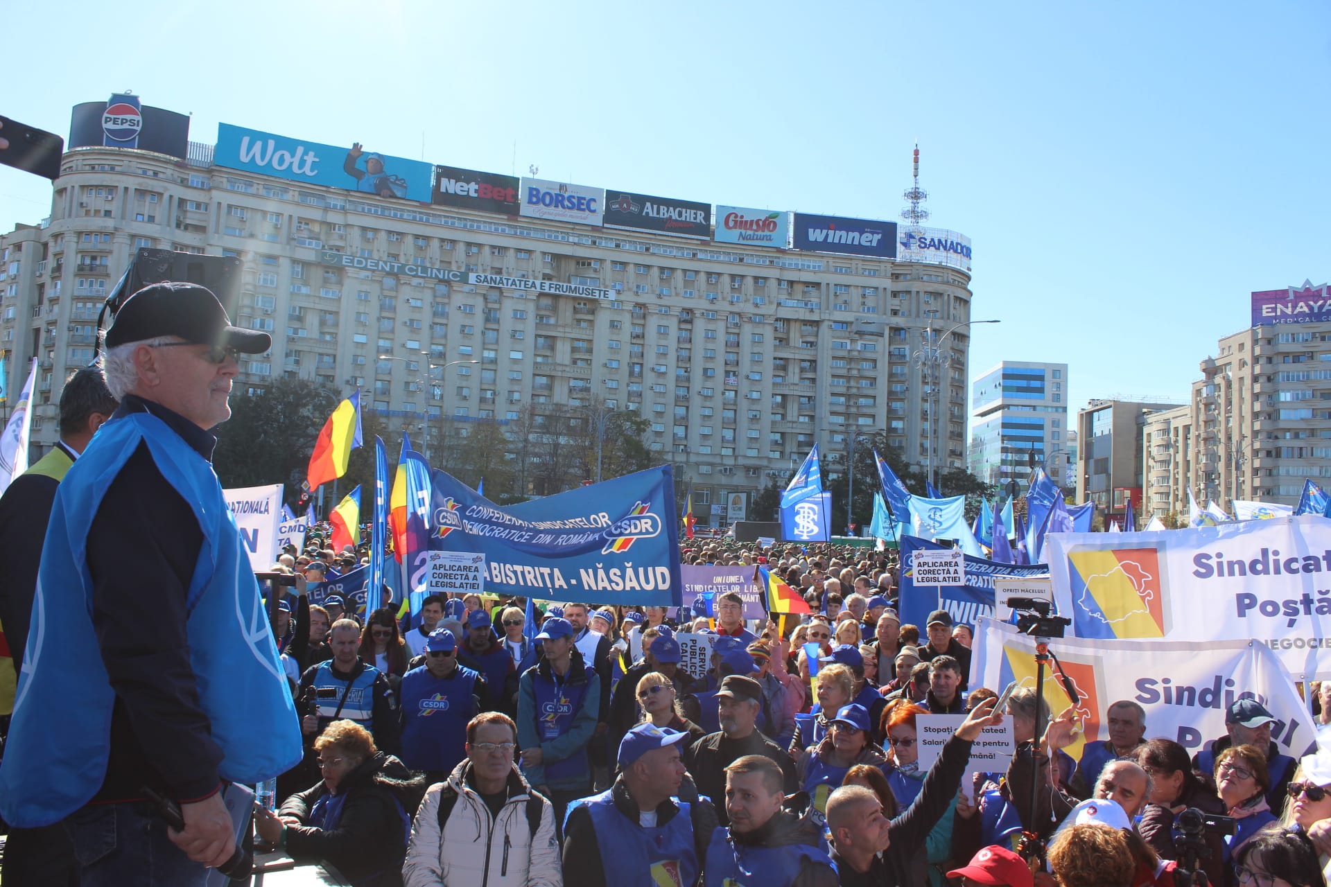 proteste sindicale Piața Victoriei