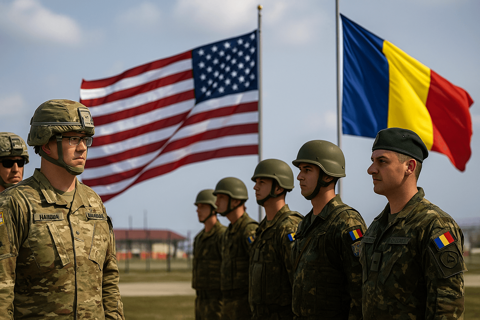 soldați americani la baza Mihail Kogălniceanu