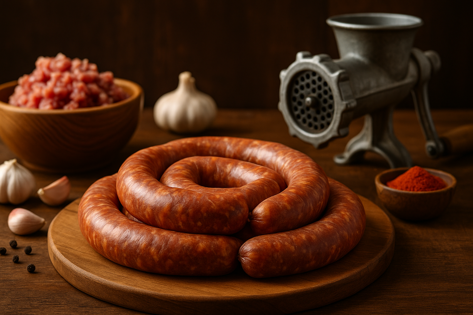 Cârnați de casă tradiționali – rețeta care aduce în bucătărie spiritul Crăciunului 1 ChatGPT Image Nov 29 2025 07 38 54 PM