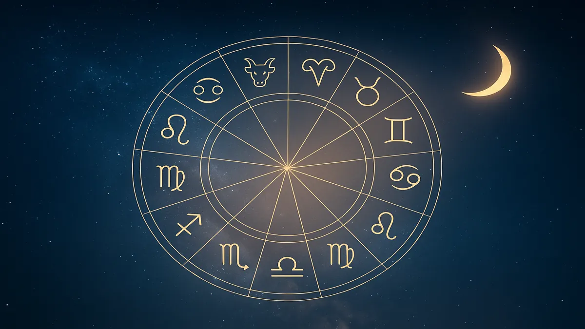 Horoscop 1 noiembrie 2025 – O zi a echilibrului interior și a noilor începuturi spirituale 9 Ilustrație digitală cu cerc zodiacal luminos sub cerul nopții, simbolizând energiile astrale ale zilei de 1 noiembrie 2025.
