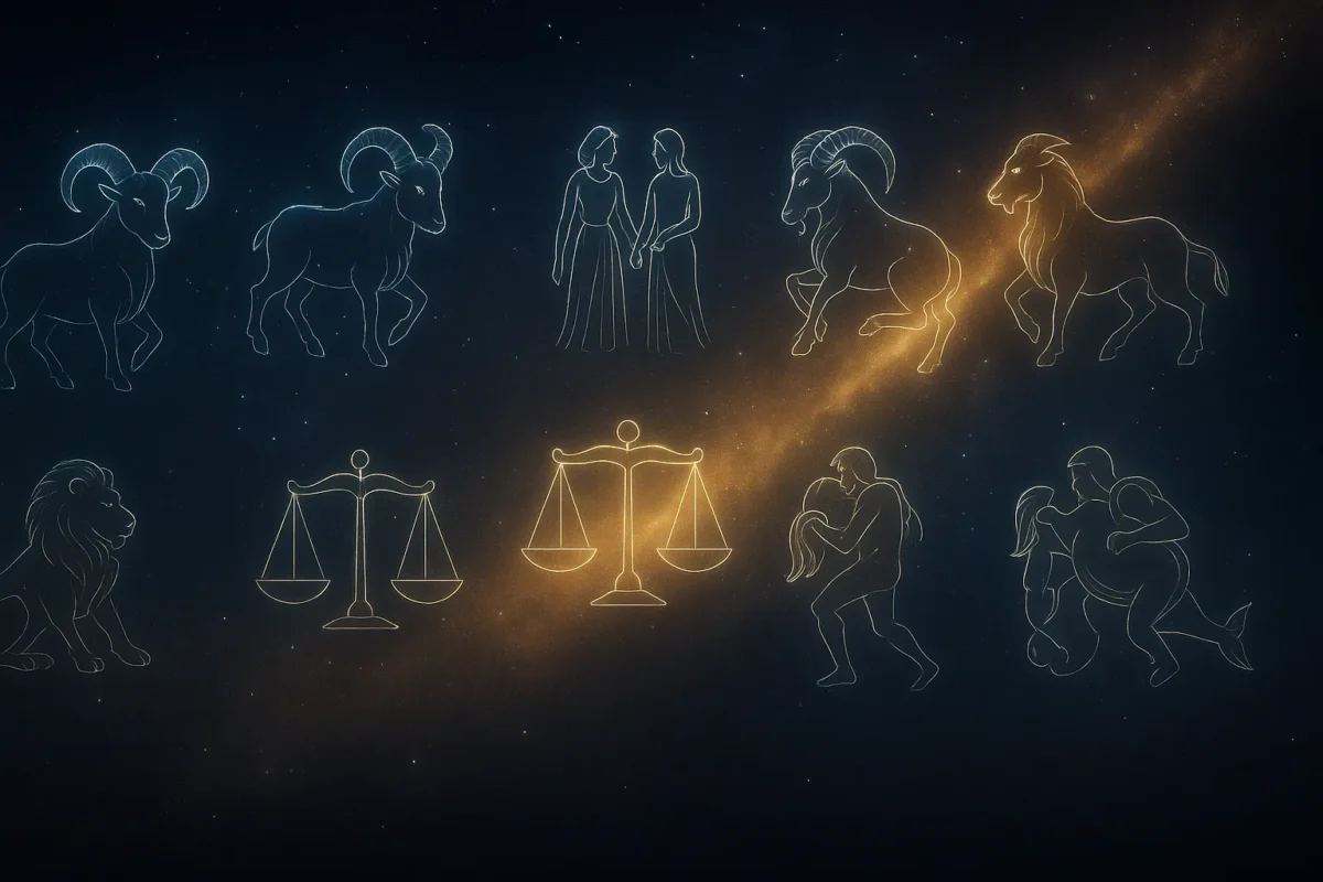 Cer înstelat cu constelații zodiacale și lumină cosmică blândă, simbolizând energia astrală a zilei din horoscopul 3 noiembrie 2025.