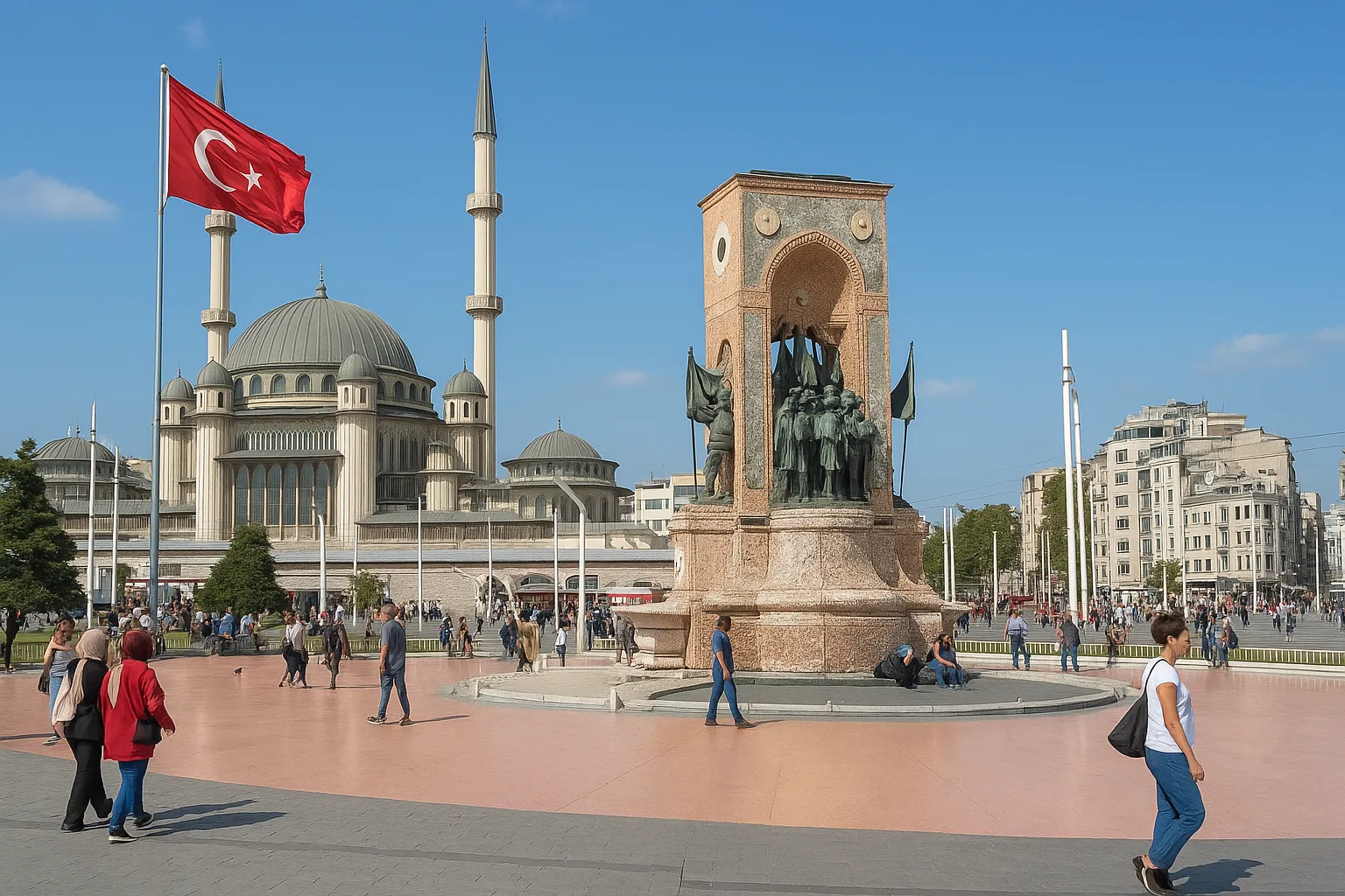 Atac armat în Piața Taksim, Istanbul. Doi români răniți ușor