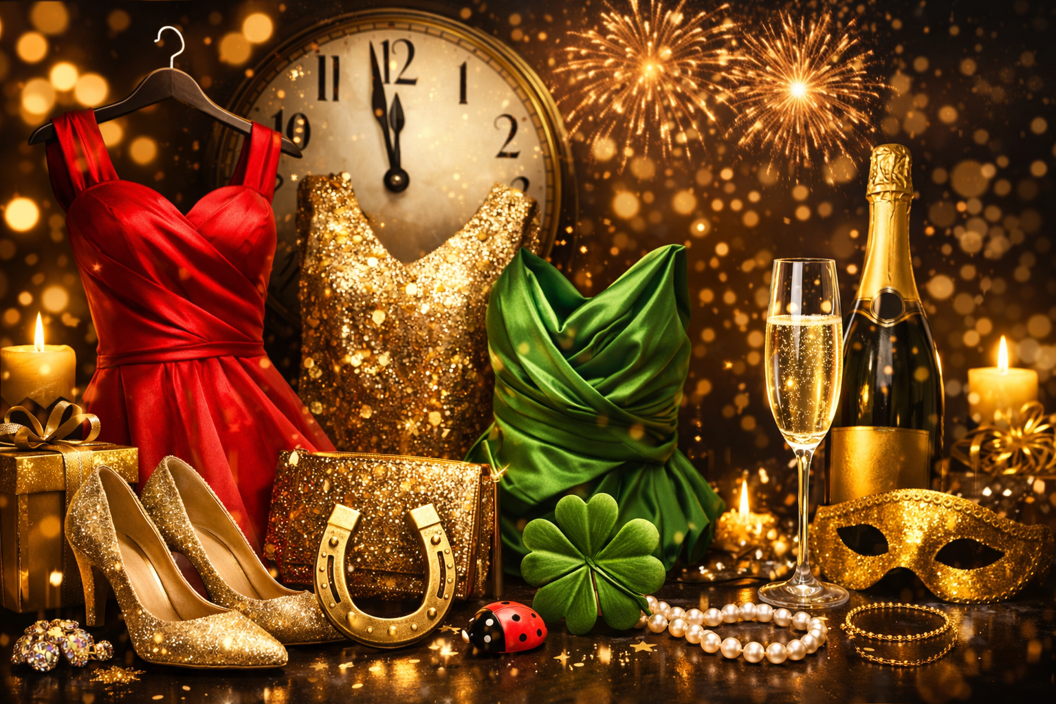 Ținute elegante de Revelion în culori simbolice pentru noroc în noul an