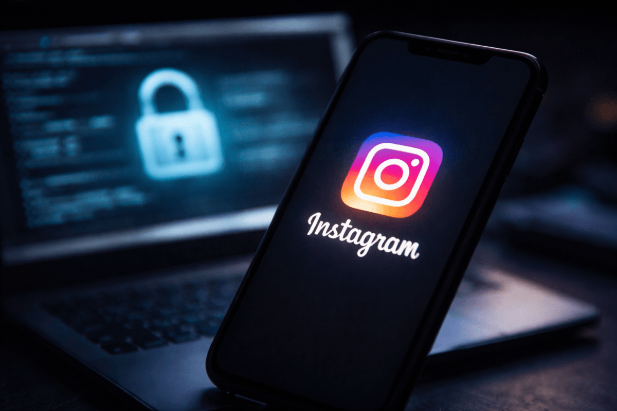 aplicația Instagram afișată pe un smartphone