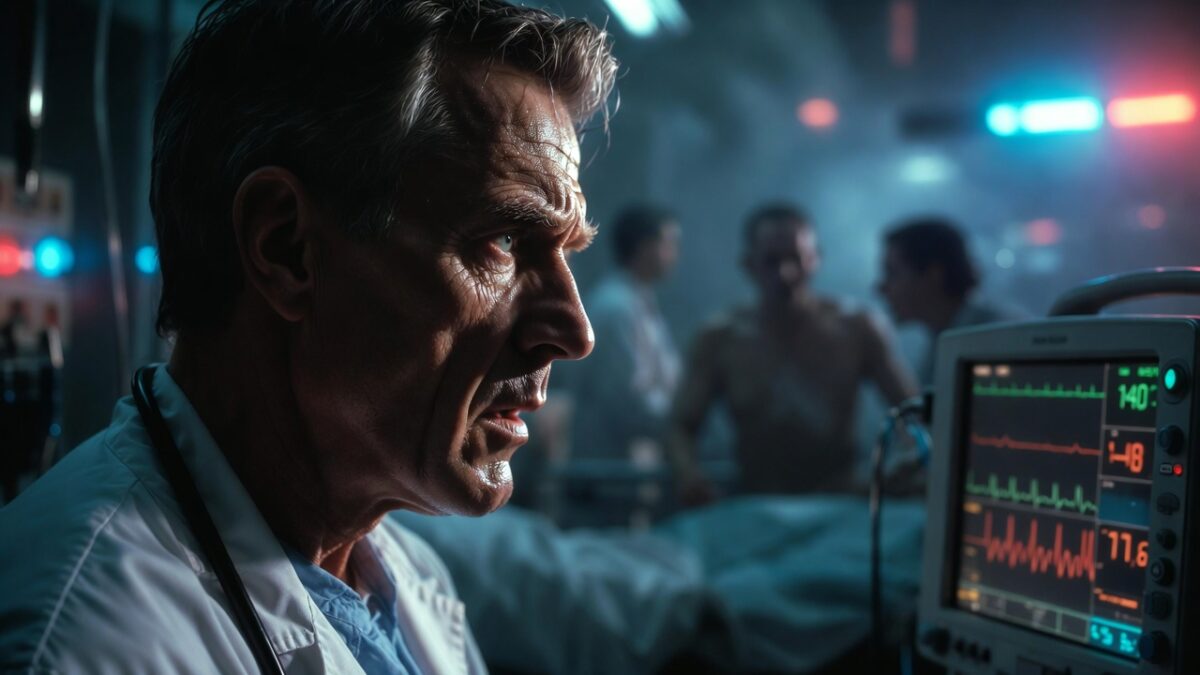 Medic în unitatea de primiri urgențe, imagine simbolică pentru intervenții de resuscitare.