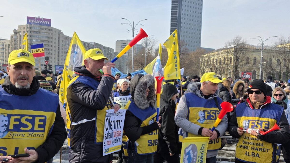 protest sindicate educatie