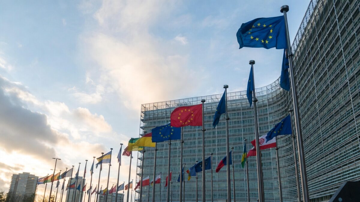 Sediul Comisiei Europene din Bruxelles, în contextul lansării strategiei pentru statele de frontieră estică