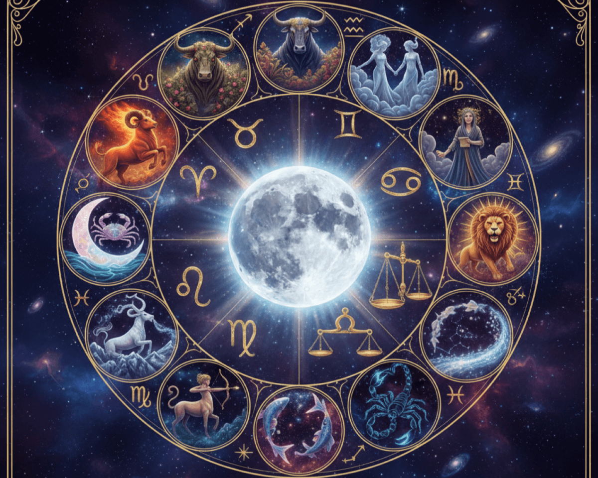 lustrație astrologică cu toate zodiile pentru horoscopul lunii februarie 2026