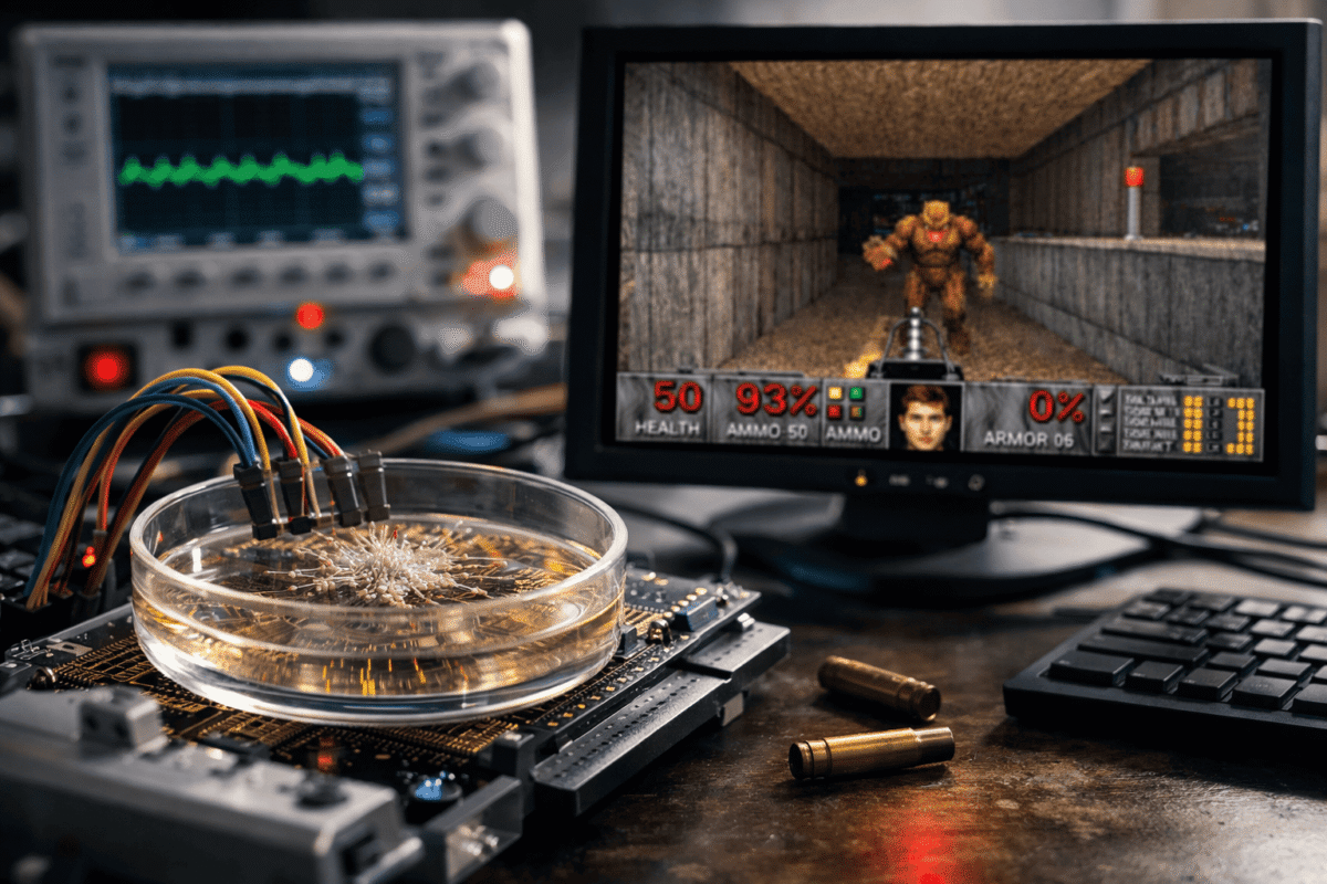 neuroni umani care „joacă” Doom