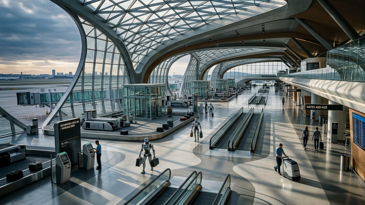 Humanoizii, lucrători in aeroporturi