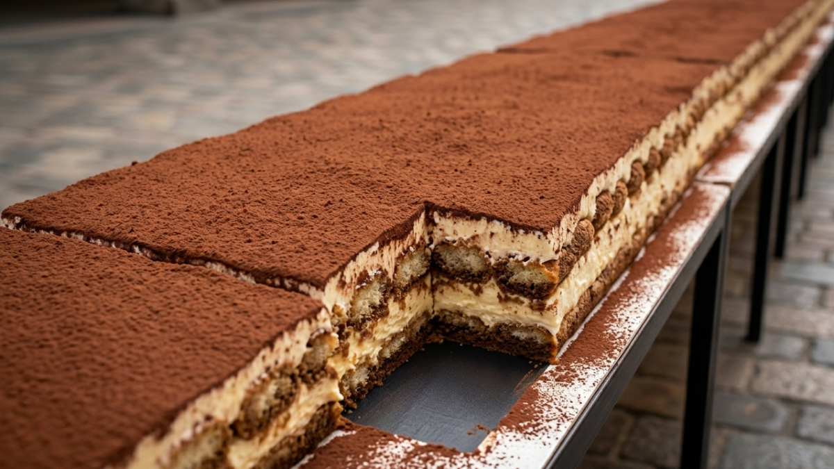 cel mai lung tiramisu