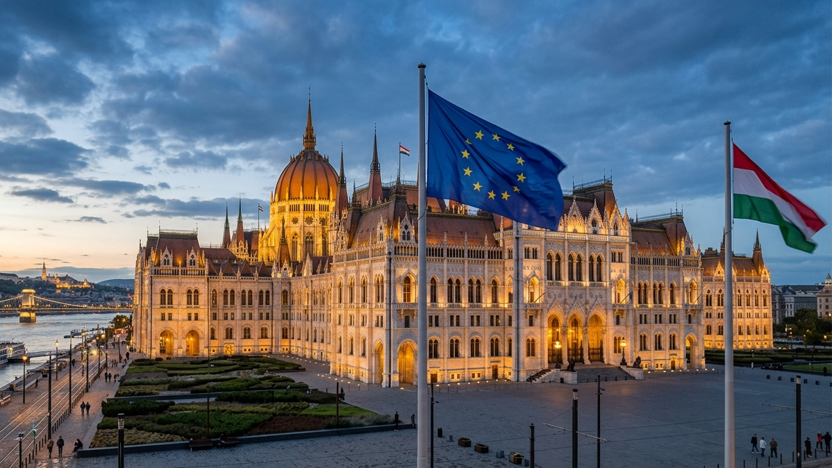 drapelul Uniunii Europene este reinstalat în Parlamentul Ungariei