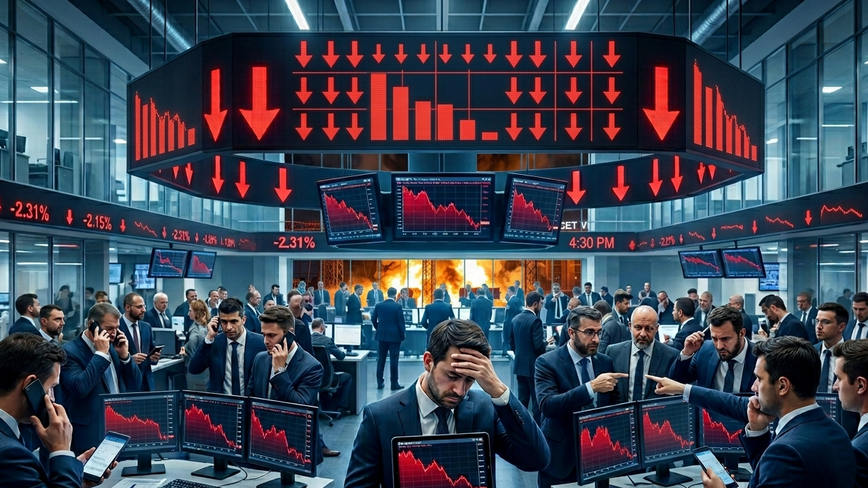 Bursa a scăzut cu 2%