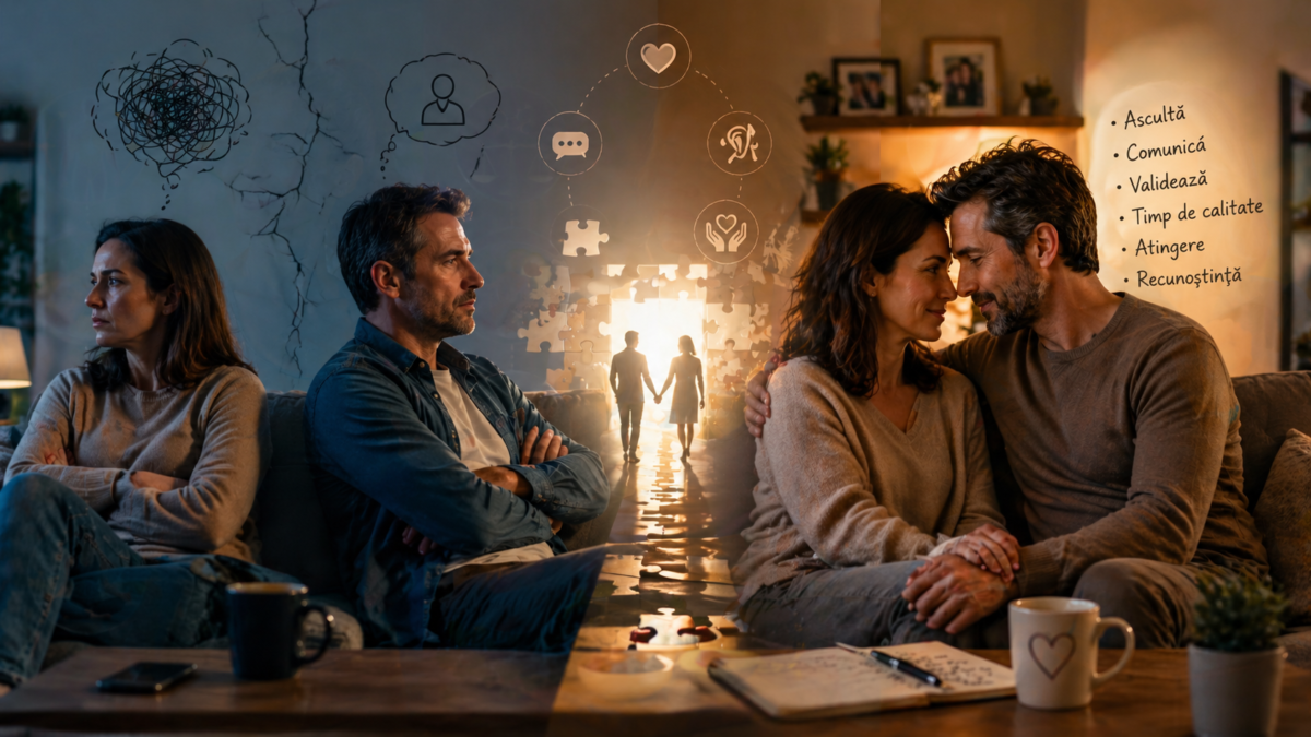 Te simți singur deși ești într-o relație? Descoperă cauzele psihologice ale singurătății în doi și pașii concreți pentru a reconstrui intimitatea emoțională.