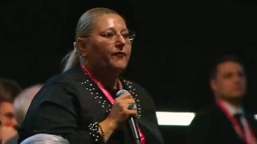 Diana Sosoaca, discurs in fata lui Vladimir Putin